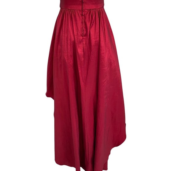 BDarlin Red High Low Formal Dress 11/12 Spaghetti Strap Prom Gown Y2K Trendy - Picture 11 of 11